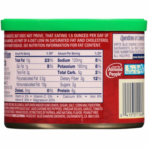Blue Diamond® Bold Sriracha Almonds Perspective: back