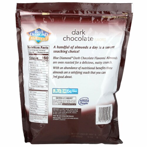 Blue Diamond Oven Roast Dark Chocolate Perspective: back