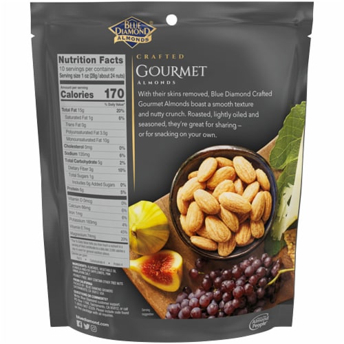 Blue Diamond Crafted Gourmet Pink Himalayan Salt Almonds Perspective: back
