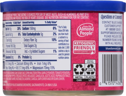 Blue Diamond Bold Korean BBQ Almond Snack Nuts Perspective: back