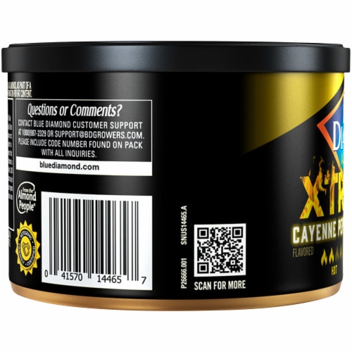 Blue Diamond® Xtremes Cayenne Pepper Almonds Perspective: back