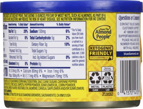 Blue Diamond Almonds BOLD Elote Mexican Street Corn Flavored Snack Nuts Perspective: back