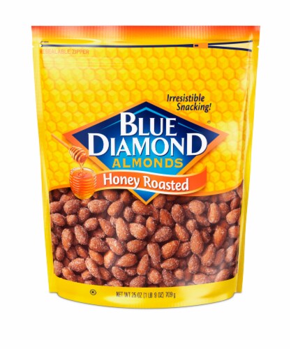 Blue Diamond® Honey Roasted Almonds Perspective: back