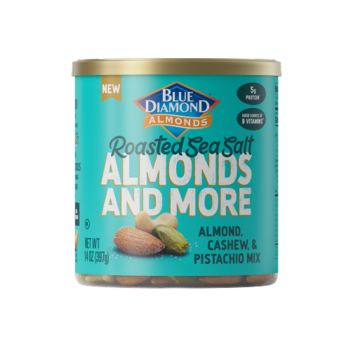 Blue Diamond® Roasted Sea Salt Mixed Nuts Perspective: back