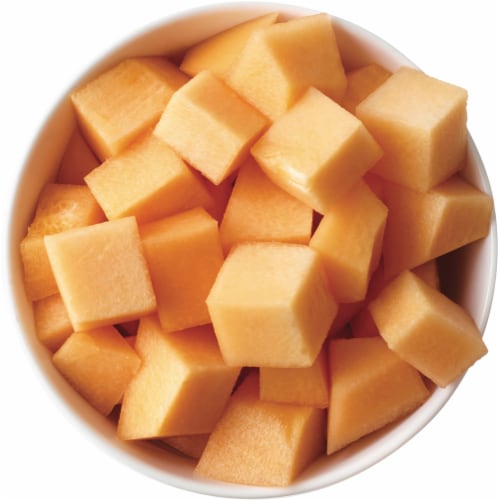 Fresh Cut Cantalope Perspective: back