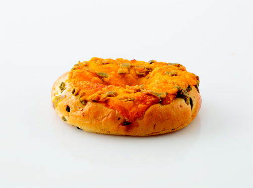 Bakery Fresh Goodness Jalapeno Pepper Bagels Perspective: back