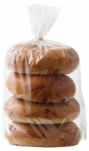 Bakery Fresh Goodness Blueberry Bagels Perspective: back