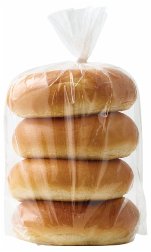 Bakery Fresh Goodness Plain Bagels Perspective: back
