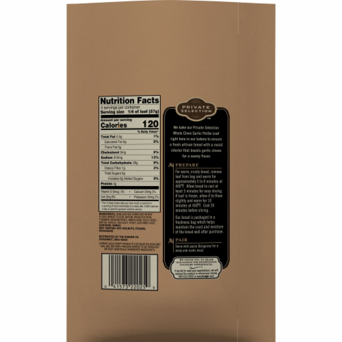 Private Selection™ Whole Clove Garlic Petite Loaf Perspective: back