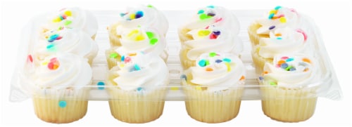 Bakery Fresh Goodness Two-Bite Vanilla Cupcakes Perspective: back