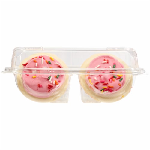Bakery Fresh Goodness Pink Frosted Sugar Cookies Perspective: back