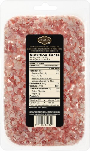 Private Selection™ Naturally Dry Aged Prosciutto Cubes Perspective: back