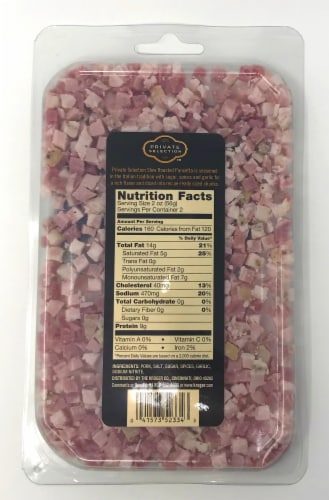 Private Selection™ Slow Aged Pancetta Cubetti Perspective: back