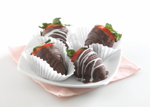 Chocolate Dipped Strawberries Perspective: back
