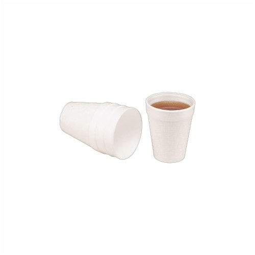 Dart Drink Foam Cups - White Perspective: back