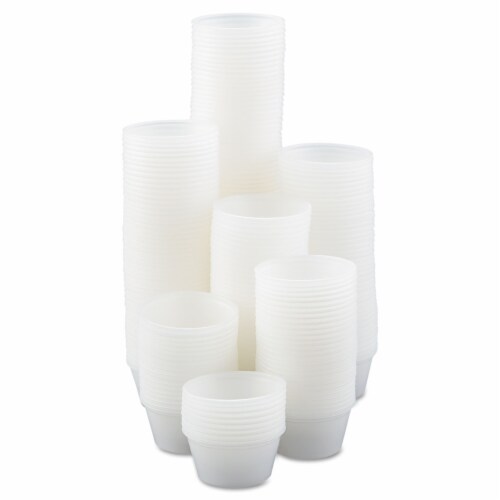 Dart Solo Disposable Plastic Souffle Cup - Clear Perspective: back