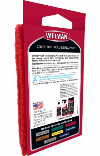 Weiman® Cook Top Scrubbing Pads Perspective: back