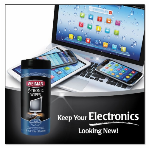 Weiman E-Tronic Screen Wipes Perspective: back