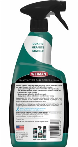WEIMAN Granite Cleaner and Polish Citrus Scent 24 oz Bottle 109EA Perspective: back