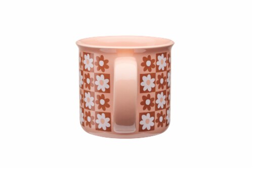 Clay Art Pink Daisy Mug Perspective: back