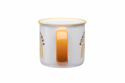 Clay Art Positive Vibes Mug Perspective: back