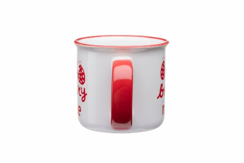 Clay Art Berry Nice Mug - Red Perspective: back