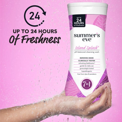 Summer's Eve Island Splash Daily Refreshing Wash 15 fl oz Perspective: back