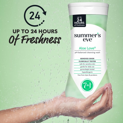 Summer's Eve Aloe Love Cleansing Wash Perspective: back