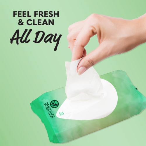 Summer's Eve Aloe Love Feminine Wipe Perspective: back