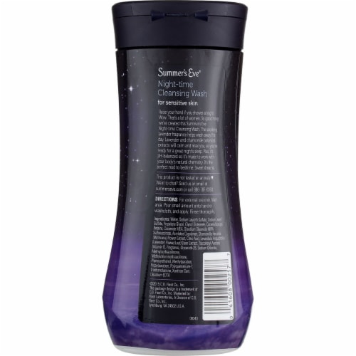 Summers Eve Lavender NightTime Cleansing Wash Cleanser Perspective: back