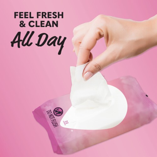 Summer's Eve Simply Sensitive Daily Gentle Cloths 32 ea Perspective: back