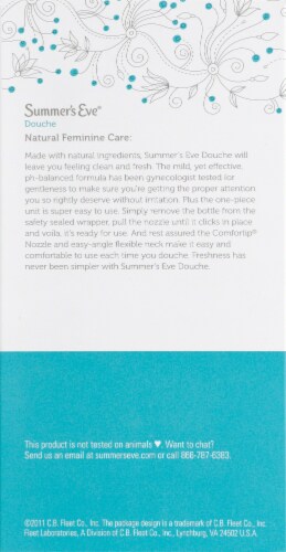 Summer's Eve Fresh Scent Twin Douche Perspective: back