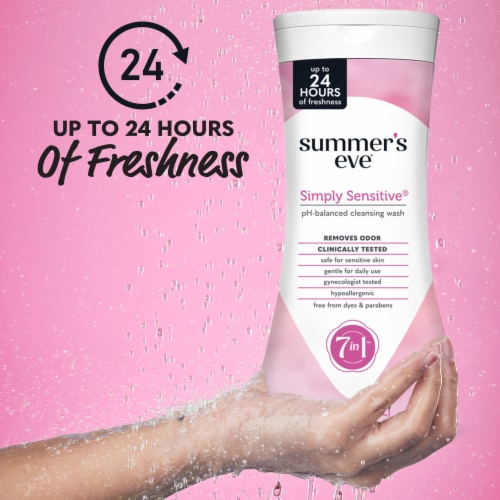 Summer's Eve Simply Sensitive Daily Gentle Wash 15 fl oz Perspective: back