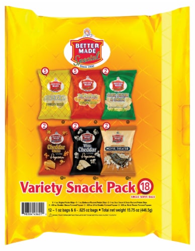 Better Made® Variety Snack Pack Perspective: back