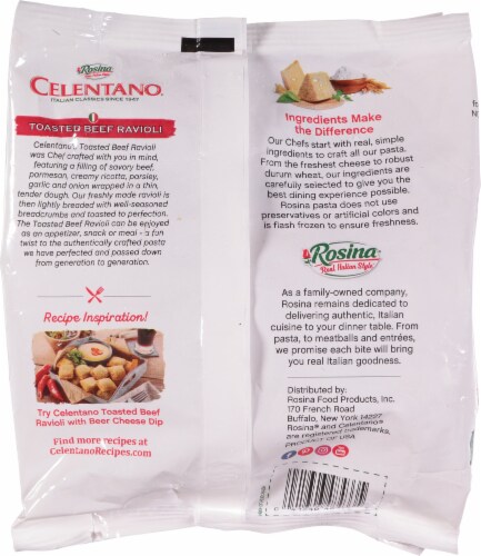 Celetano® Frozen Toasted Beef Ravioli Perspective: back
