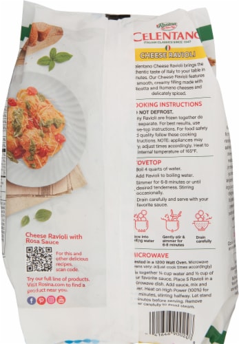 Celentano Round Cheese Ravioli Perspective: back