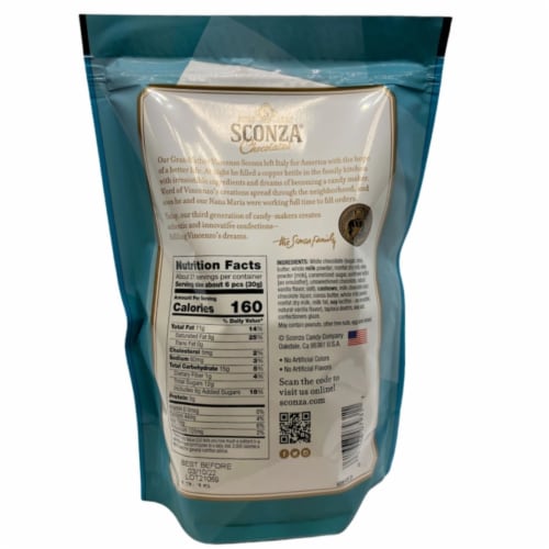 Sconza Milk and White Chocolate Cashews (22 Ounce) Perspective: back