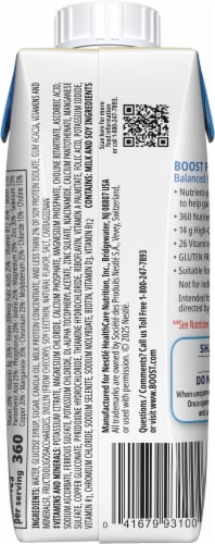 Boost® Plus Very Vanilla Nutritional Drink Perspective: back