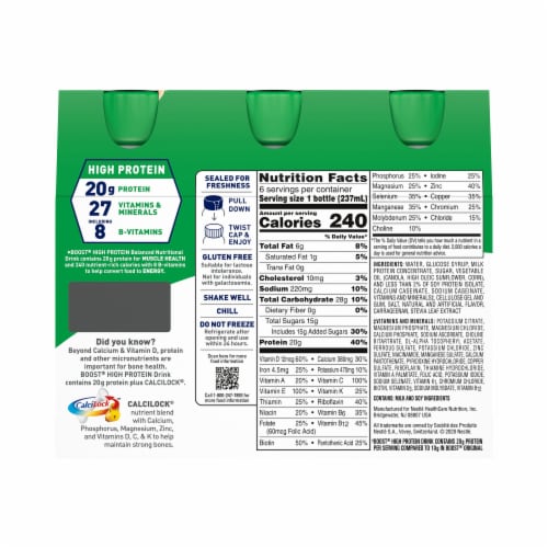 Boost® High Protein Creamy Strawberry Balanced Nutritional Drink Perspective: back