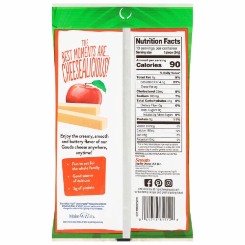 Frigo® CheeseHeads® Gouda Snack Sticks Perspective: back