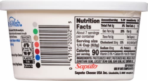 Frigo® Whole Milk Ricotta Cheese Perspective: back