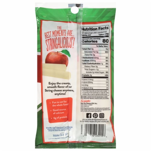 Frigo® Cheese Heads® Original Mozzarella String Cheese Perspective: back