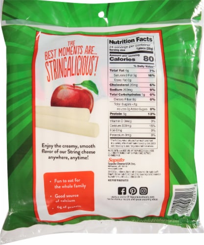 Frigo® Cheese Heads® Original Mozzarella String Cheese Perspective: back