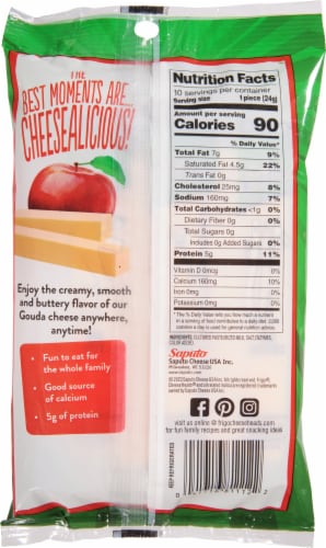 Frigo Cheese Heads Gouda Cheese Sticks Perspective: back