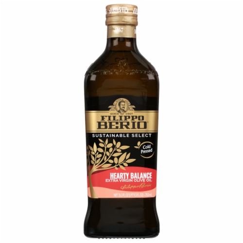 Filippo Berio Sustainable Select Extra Virgin Hearty Balance Olive Oil 25.3 fl oz Perspective: back
