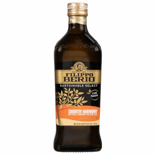 Filippo Berio Sustainable Select Extra Virgin Smooth Harmony Olive Oil 25.3 fl oz Perspective: back
