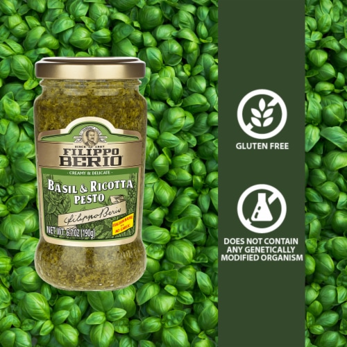 Filippo Berio Basil & Ricotta Pesto Perspective: back