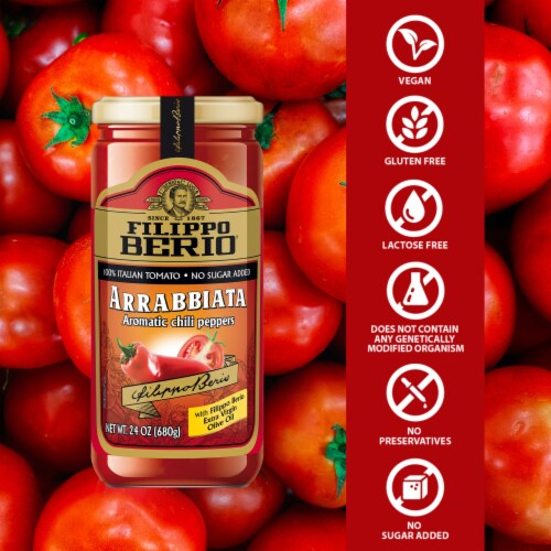 Filippo Berio Arrabbiata Pasta Sauce Perspective: back