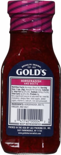 Gold's® Horse Radish and Beets Perspective: back