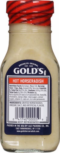 Gold's® Hot Creamy Horseradish Perspective: back